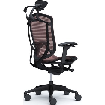 コンテッサセコンダ、可動肘、可動ヘッド、座メッシュ、ハンガー付、ランバー無、ブラックB、ブラック、脚ブラック、ウレタン オカムラ(岡村製作所)