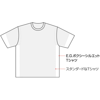E.G.ボクシーシルエットTシャツ XL EverGreen INTERNATIONAL