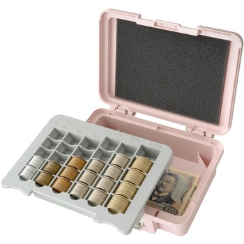 ポータブルキャッシュケース ピンク カール事務器