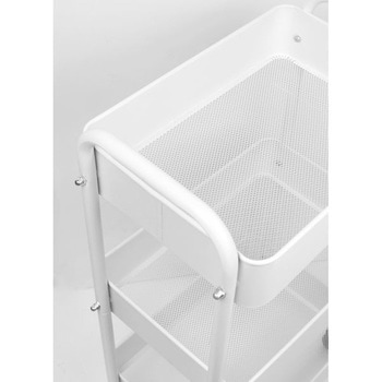スチールキッチンワゴン3段組み立て式 トレードワン