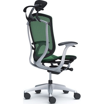 コンテッサセコンダ、固定肘、可動ヘッド、座メッシュ、ハンガー付、ランバー無、ブラックB、シルバー、脚シルバー、ウレタン オカムラ(岡村製作所)
