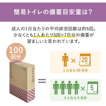 災害トイレセット(100回分) キングジム