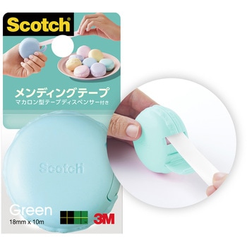3M スリーエム スコッチ メンディングテープ マカロン型テープディスペンサー付き 3M(スリーエム)