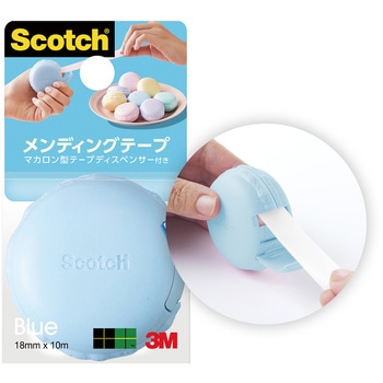 3M スリーエム スコッチ メンディングテープ マカロン型テープディスペンサー付き 3M(スリーエム)