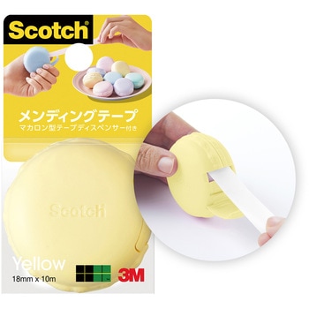 3M スリーエム スコッチ メンディングテープ マカロン型テープディスペンサー付き 3M(スリーエム)