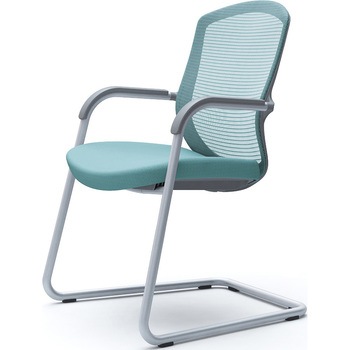 コンテッサセコンダ ゲストチェア，カンチ脚，シルバー塗装脚，グレーボディ オカムラ(岡村製作所)