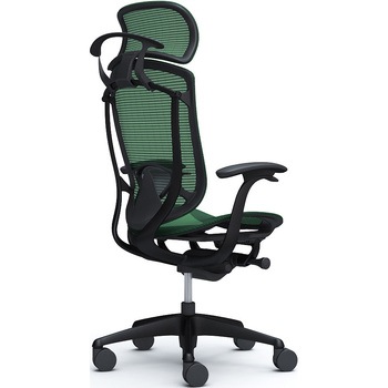 コンテッサセコンダ、固定肘、固定ヘッド、座メッシュ、ハンガー付、ランバー付、ブラックB、ブラック、脚ブラック、ウレタン オカムラ(岡村製作所)