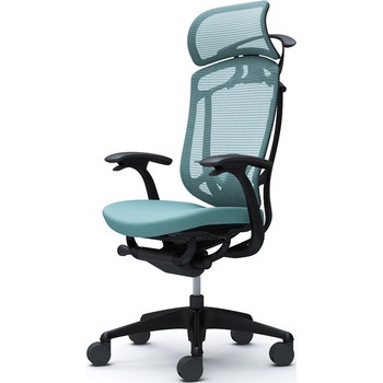 コンテッサセコンダ、固定肘、固定ヘッド、座クッション、ハンガー付、ランバー付、ブラックB、ブラック、脚ブラック、ウレタン オカムラ(岡村製作所)