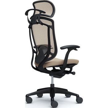 コンテッサセコンダ、固定肘、固定ヘッド、座クッション、ハンガー付、ランバー付、ブラックB、ブラック、脚ブラック、ウレタン オカムラ(岡村製作所)