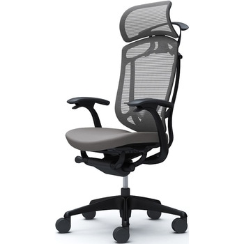 コンテッサセコンダ、固定肘、固定ヘッド、座クッション、ハンガー付、ランバー付、ブラックB、ブラック、脚ブラック、ウレタン オカムラ(岡村製作所)