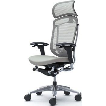 コンテッサセコンダ、可動肘、固定ヘッド、座クッション、ハンガー無、ランバー付、ブラックB、ポリッシュ、脚ポリッシュ、ウレタン オカムラ(岡村製作所)