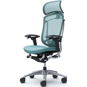 コンテッサセコンダ、可動肘、固定ヘッド、座クッション、ハンガー無、ランバー付、ブラックB、ポリッシュ、脚ポリッシュ、ウレタン オカムラ(岡村製作所)