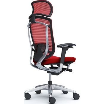 コンテッサセコンダ、可動肘、固定ヘッド、座クッション、ハンガー無、ランバー付、ブラックB、ポリッシュ、脚ポリッシュ、ウレタン オカムラ(岡村製作所)