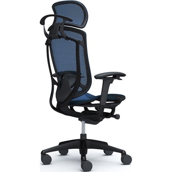 コンテッサセコンダ、可動肘、固定ヘッド、座メッシュ、ハンガー付、ランバー付、ブラックB、ブラック、脚ブラック、ウレタン オカムラ(岡村製作所)