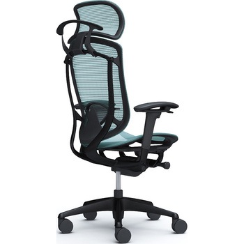 コンテッサセコンダ、可動肘、固定ヘッド、座メッシュ、ハンガー付、ランバー付、ブラックB、ブラック、脚ブラック、ウレタン オカムラ(岡村製作所)