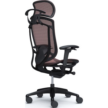 コンテッサセコンダ、可動肘、固定ヘッド、座メッシュ、ハンガー付、ランバー付、ブラックB、ブラック、脚ブラック、ウレタン オカムラ(岡村製作所)