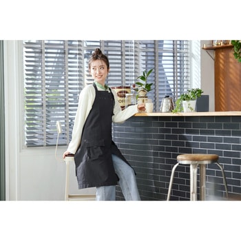 防融加工撥水エプロン【ブラック/カーキ/ベージュ】 アイリスオーヤマ