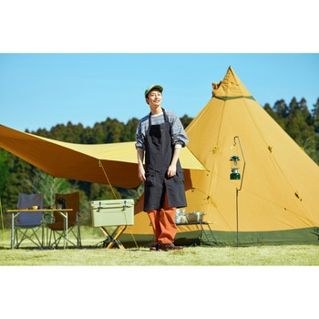 防融加工撥水エプロン【ブラック/カーキ/ベージュ】 アイリスオーヤマ