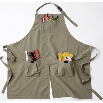 防融加工撥水エプロン【ブラック/カーキ/ベージュ】 アイリスオーヤマ