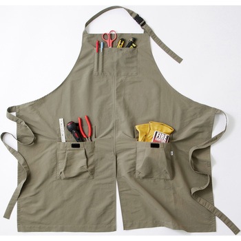 防融加工撥水エプロン【ブラック/カーキ/ベージュ】 アイリスオーヤマ