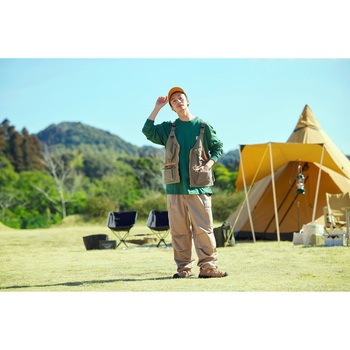 防融加工撥水マルチポケットベスト【ブラック/カーキ/ベージュ】 アイリスオーヤマ