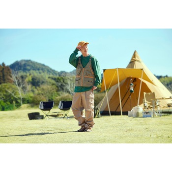 防融加工撥水マルチポケットベスト【ブラック/カーキ/ベージュ】 アイリスオーヤマ