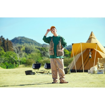 防融加工撥水マルチポケットベスト【ブラック/カーキ/ベージュ】 アイリスオーヤマ