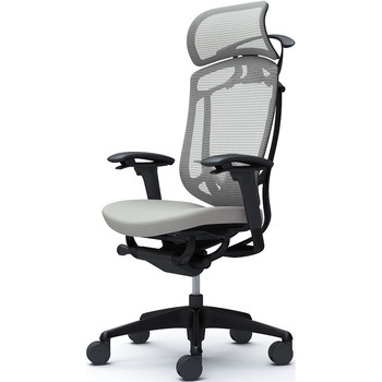 コンテッサセコンダ、可動肘、固定ヘッド、座クッション、ハンガー付、ランバー付、ブラックB、ブラック、脚ブラック、ウレタン オカムラ(岡村製作所)