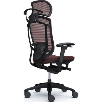 コンテッサセコンダ、可動肘、固定ヘッド、座クッション、ハンガー付、ランバー付、ブラックB、ブラック、脚ブラック、ウレタン オカムラ(岡村製作所)