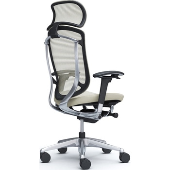 コンテッサセコンダ、可動肘、固定ヘッド、座クッション、ハンガー無、ランバー無、ブラックB、ポリッシュ、脚ポリッシュ、ウレタン - オカムラ(岡村製作所)