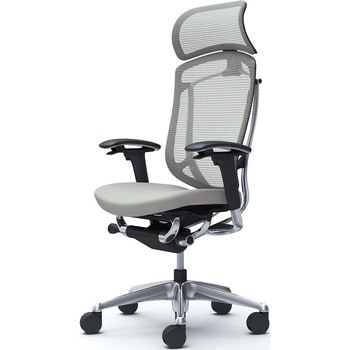 コンテッサセコンダ、可動肘、固定ヘッド、座クッション、ハンガー無、ランバー無、ブラックB、ポリッシュ、脚ポリッシュ、ウレタン - オカムラ(岡村製作所)