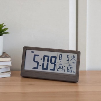 温湿度表示付き電波時計 アデッソ