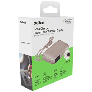 Belkin モバイルバッテリー 10000mAh with Display サンド BELKIN(ベルキン)