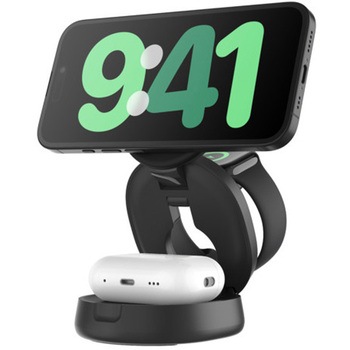 Belkin Qi2 3 in 1 ワイヤレス充電スタンド ブラック BELKIN(ベルキン)
