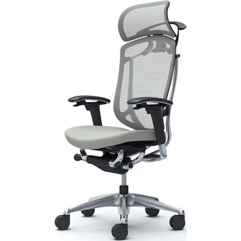 コンテッサセコンダ、可動肘、固定ヘッド、座クッション、ハンガー付、ランバー無、ブラックB、ポリッシュ、脚ポリッシュ、ウレタン オカムラ(岡村製作所)