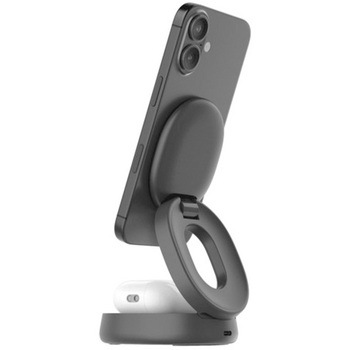 Belkin Qi2 2-in-1 ワイヤレス充電スタンド ブラック BELKIN(ベルキン)