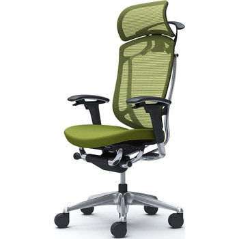 コンテッサセコンダ、可動肘、固定ヘッド、座クッション、ハンガー付、ランバー無、ブラックB、ポリッシュ、脚ポリッシュ、ウレタン オカムラ(岡村製作所)