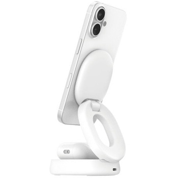 Belkin Qi2 2-in-1 ワイヤレス充電スタンド ホワイト BELKIN(ベルキン)