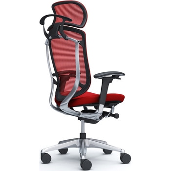 コンテッサセコンダ、可動肘、固定ヘッド、座クッション、ハンガー付、ランバー無、ブラックB、ポリッシュ、脚ポリッシュ、ウレタン オカムラ(岡村製作所)