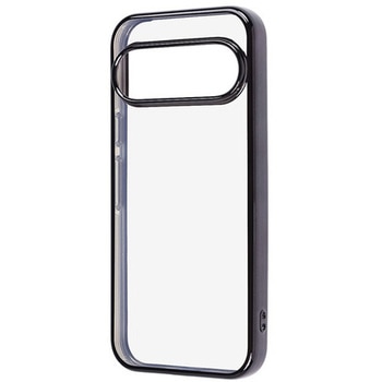 Google Pixel 10/10 Pro Like standard カメラ保護設計 メタリック TPUソフトケース / ブラック - レイ・アウト