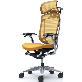 CC48XR FPD9 コンテッサセコンダ、固定肘、固定ヘッド、座クッション、ハンガー付、ランバー無、ブラックB、ポリッシュ、脚ポリッシュ、ウレタン オカムラ(岡村製作所) 62592208