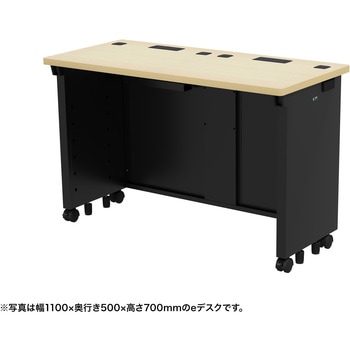 デスク eシリーズ 薄い木目×ブラック サンワサプライ
