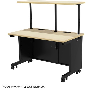 デスク eシリーズ 薄い木目×ブラック サンワサプライ