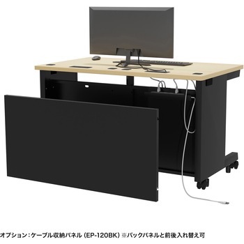 デスク eシリーズ 薄い木目×ブラック サンワサプライ