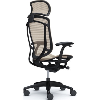 コンテッサセコンダ、固定肘、固定ヘッド、座メッシュ、ハンガー無、ランバー無、ブラックB、ブラック、脚ブラック、ウレタン オカムラ(岡村製作所)