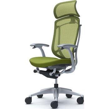 コンテッサセコンダ、固定肘、固定ヘッド、座クッション、ハンガー無、ランバー無、グレーB、シルバー、脚シルバー、ウレタン オカムラ(岡村製作所)