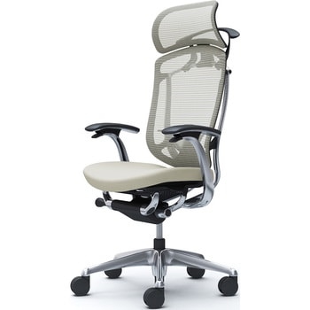 コンテッサセコンダ、固定肘、固定ヘッド、座クッション、ハンガー付、ランバー付、ブラックB、ポリッシュ、脚ポリッシュ、ウレタン オカムラ(岡村製作所)