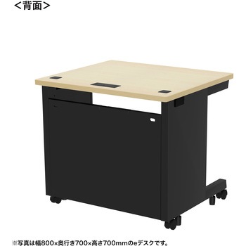 デスク eシリーズ 薄い木目×ブラック サンワサプライ