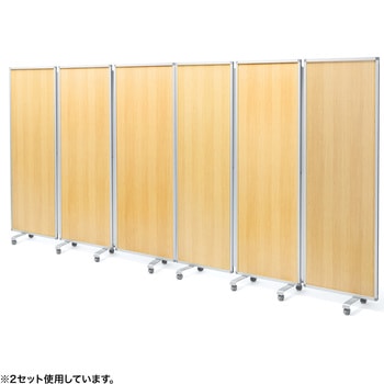 パーティション 三連タイプ 木目タイプ - サンワサプライ