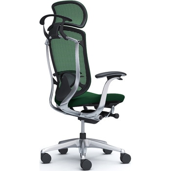 コンテッサセコンダ，固定肘，座クッション，大型ヘッド5本脚，ポリッシュ，ブラック，ランバー付ハンガー付 オカムラ(岡村製作所)